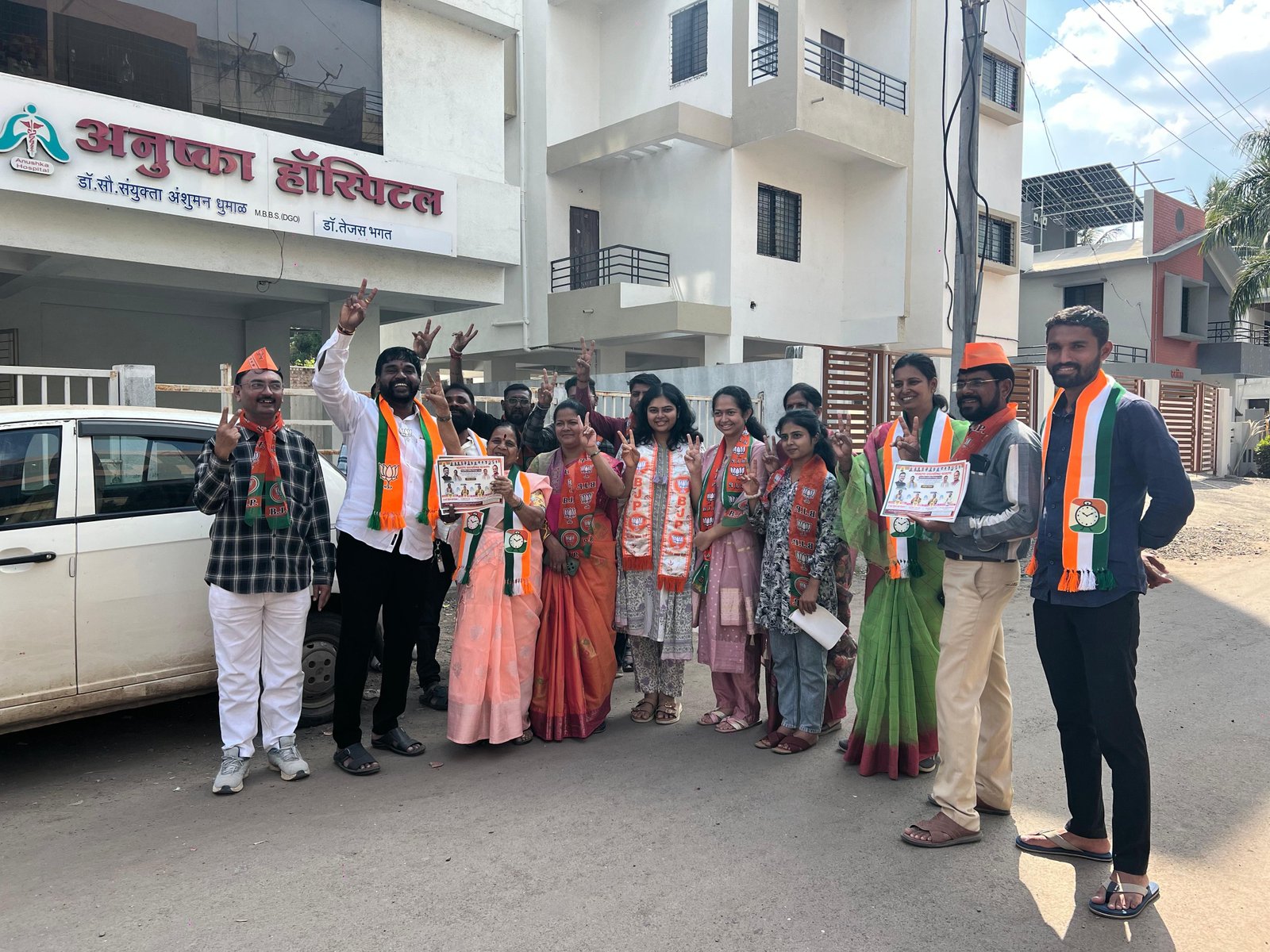 प्रभाग 13 मध्ये भाजपा – राष्ट्रवादी प्रचारात आघाडीवर